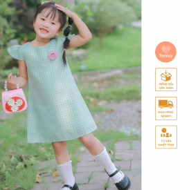 ĐẦM CHỮ A CÁNH TIÊN ĐÍNH HOA 